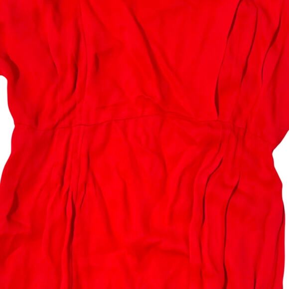 NWT Jason Wu Tie Neck Red Dress - As Seen on The View - Size 8 Midi Length - Picture 14 of 16